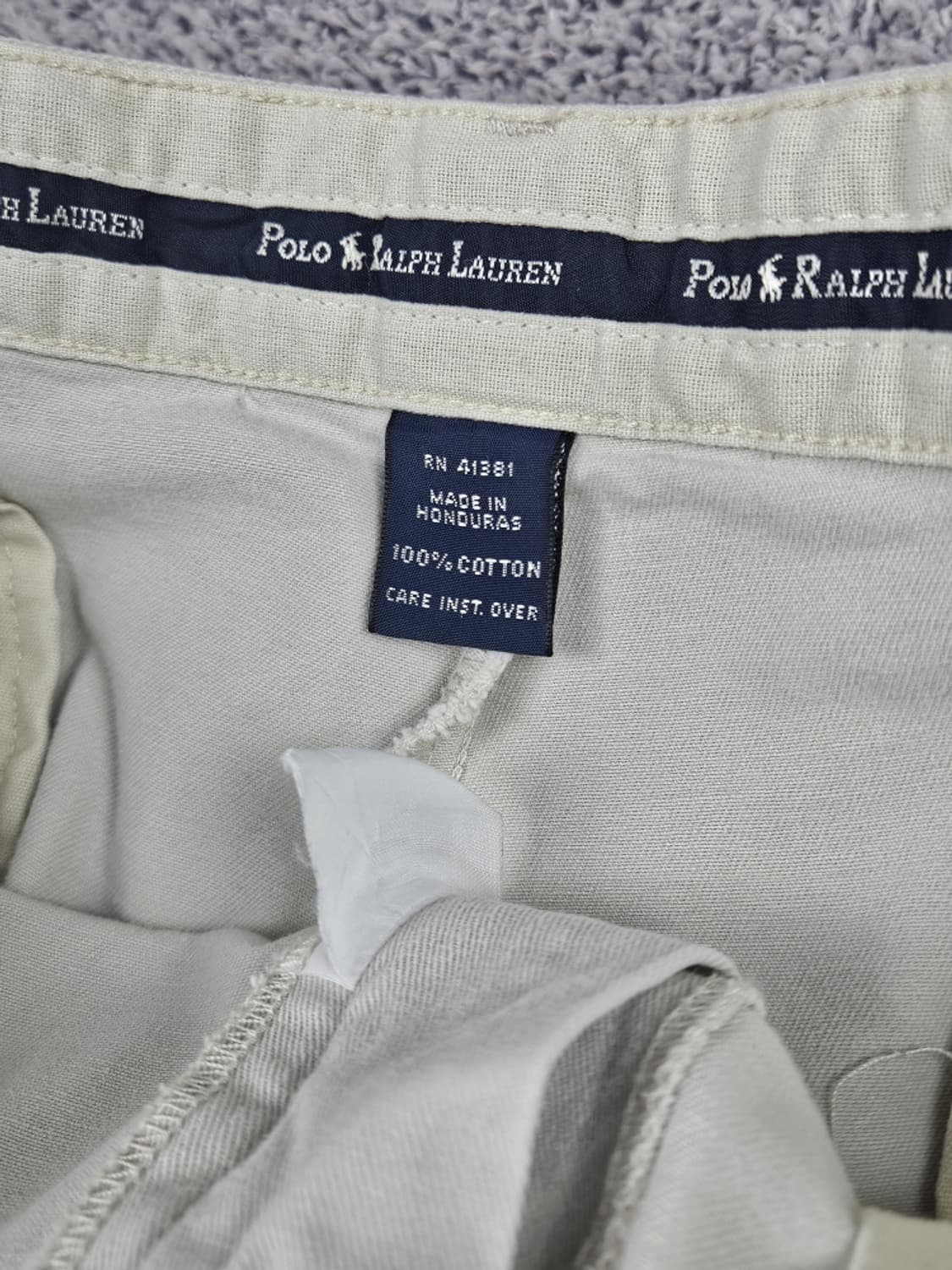 폴로랄프로렌 투턱 롤업 화이트 치노 팬츠 ( 36" ) / 10230 상품이미지7