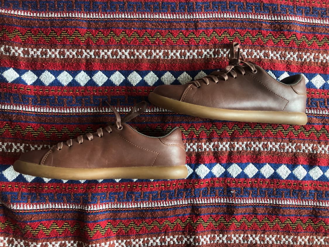 캠퍼 브라운 가죽 스니커즈 39/250 상품이미지4