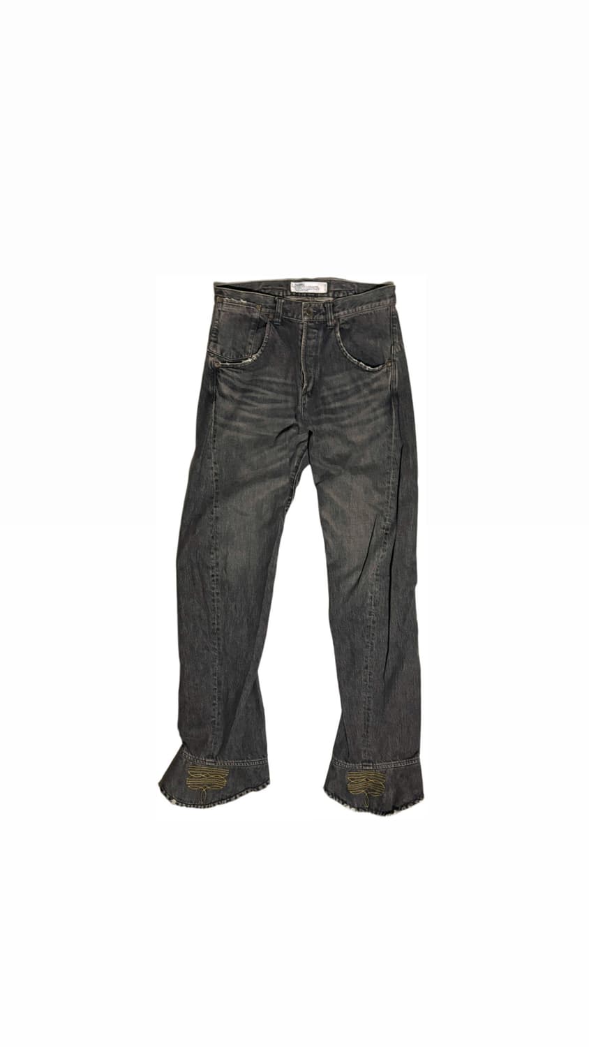 24SS DAIRIKU 부츠컷 드레이핑 데님 상품이미지1