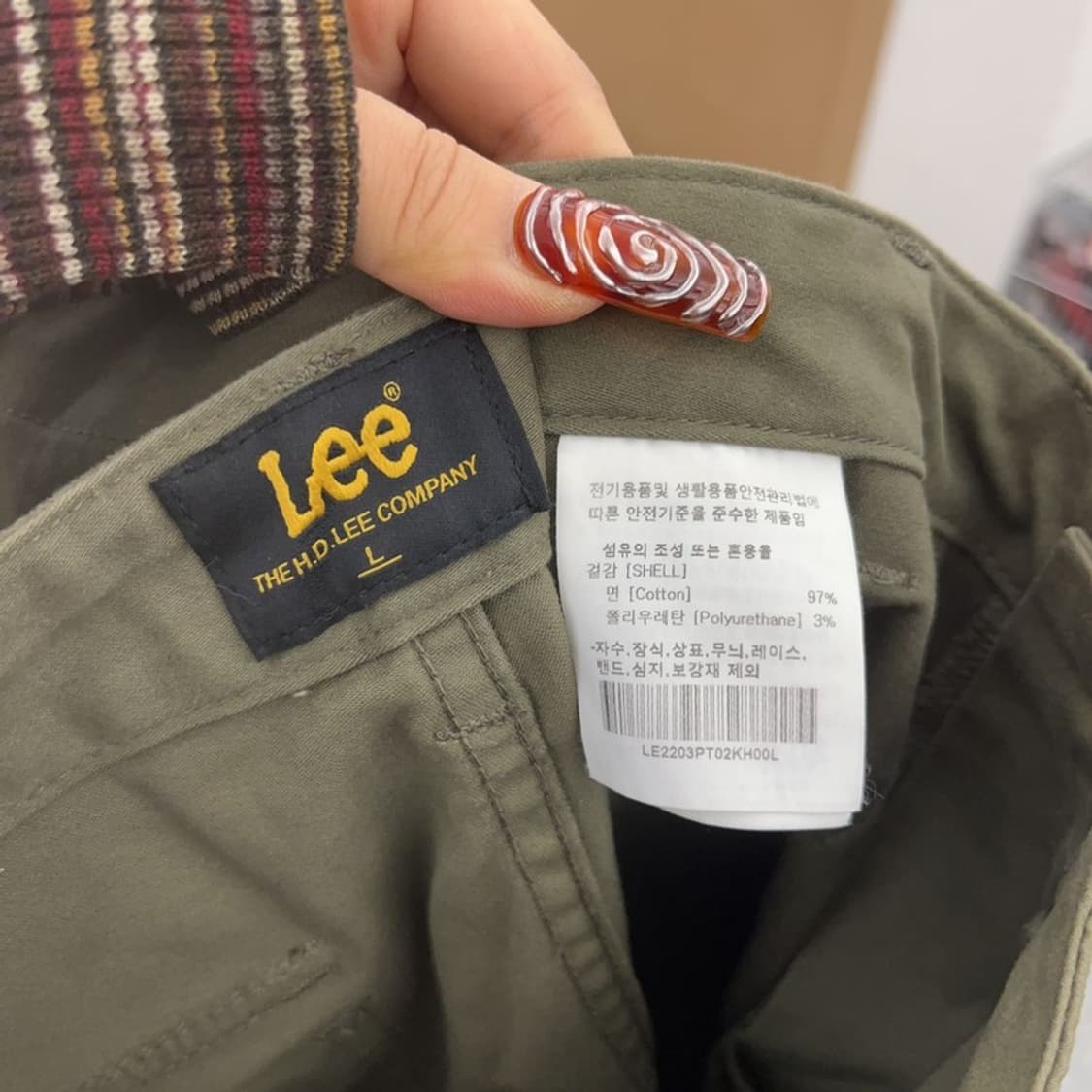 리 LEE 밀리터리 말차카키 퍼티그 팬츠 34인치 C09479 상품이미지6