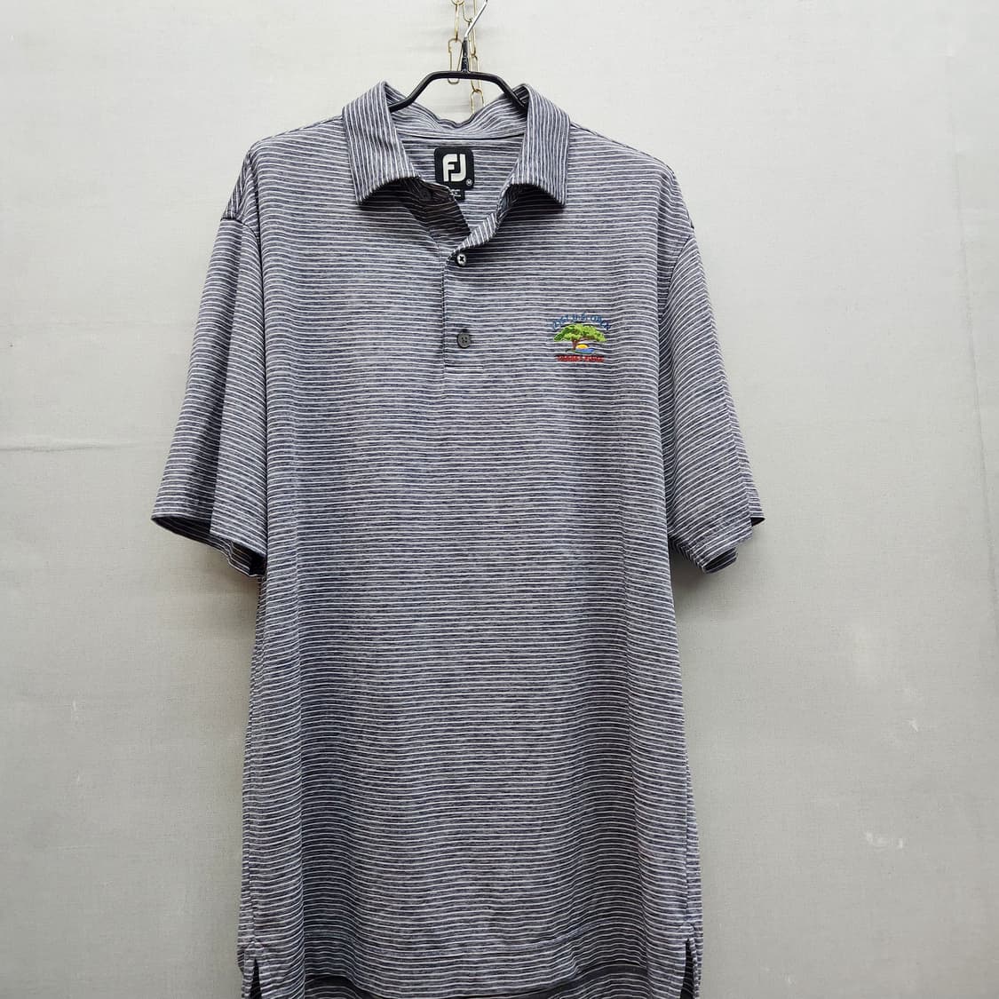 풋조이 스트라이프 한정판 기능티 반팔카라 M(XL) 상품이미지1