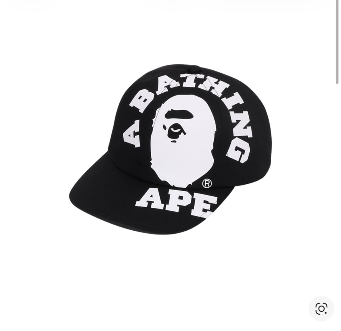 Bape 베이프 빅 컬리지 캡 블랙 상품이미지1
