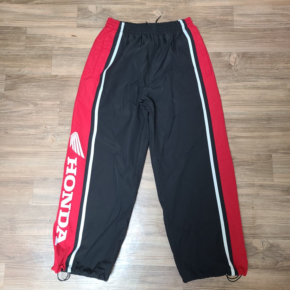 (새제품급) 혼다 레이싱 블랙 나일론 메쉬 트랙팬츠 츄리닝 바지 상품이미지3