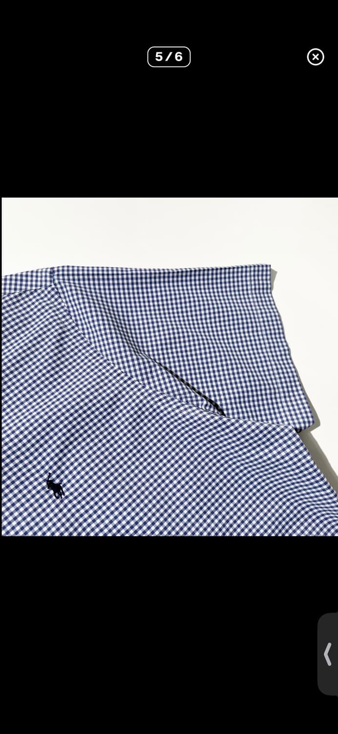 폴로 랄프로렌 클래식핏 깅엄 체크 반팔 셔츠 상품이미지5