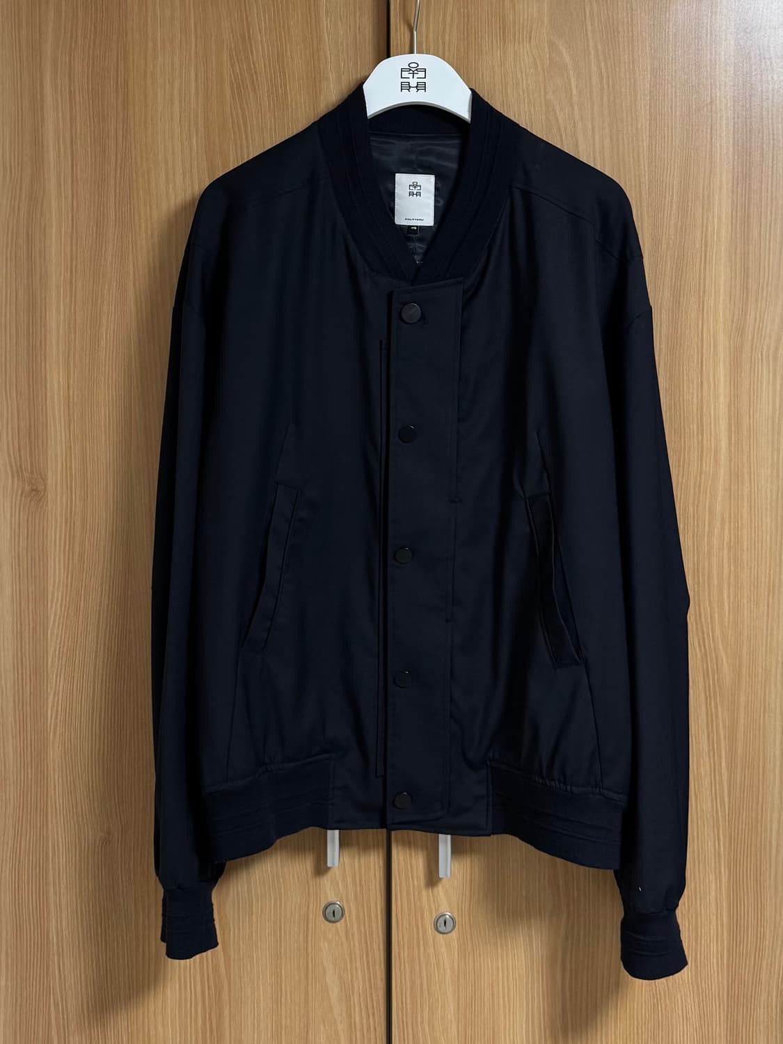 4) 폴리테루 울 바시티 봄버 다크네이비 상품이미지1