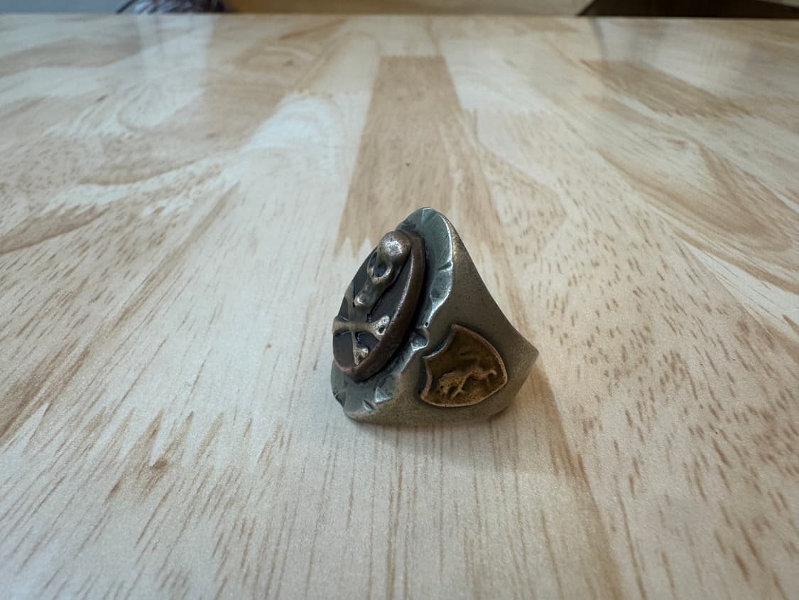 빈티지 멕시칸 바이커링(은, 브라스) 20호 상품이미지3