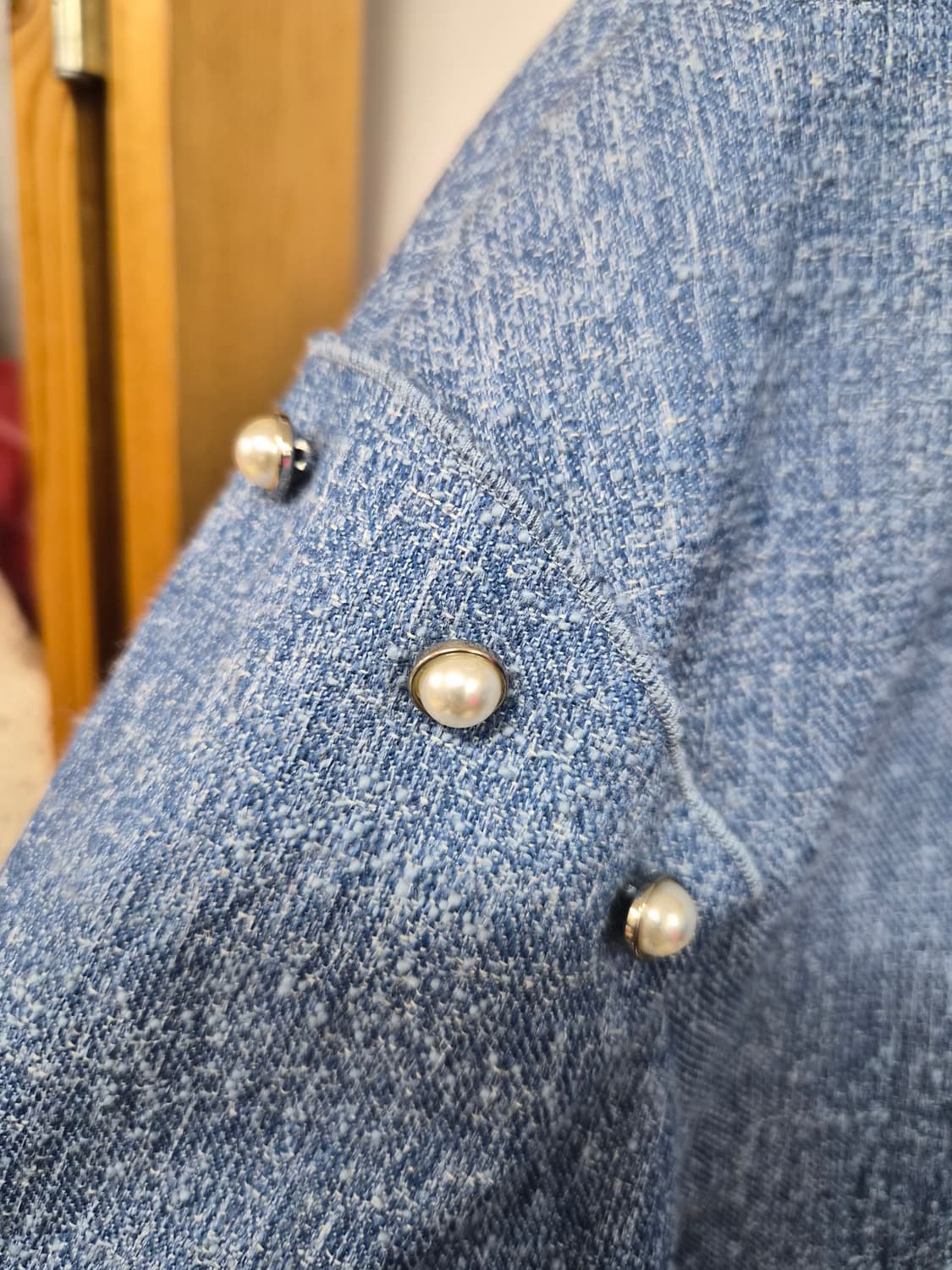 나이스클랍 진주 포인트 자켓 상품이미지4