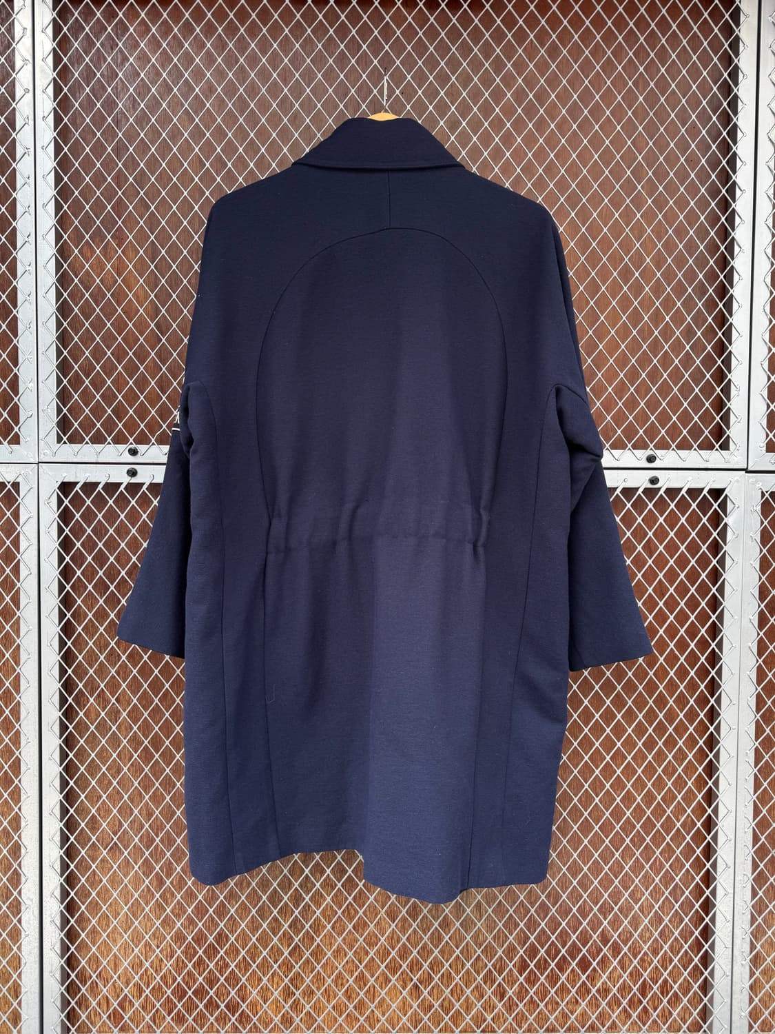 톰보이 네이비 오버핏 절개 패치 울 롱코트 S 상품이미지6