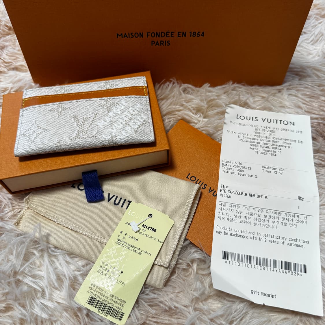 [새상품 / 백화점판] 루이비통 더블 카드 홀더 카드지갑 상품이미지7