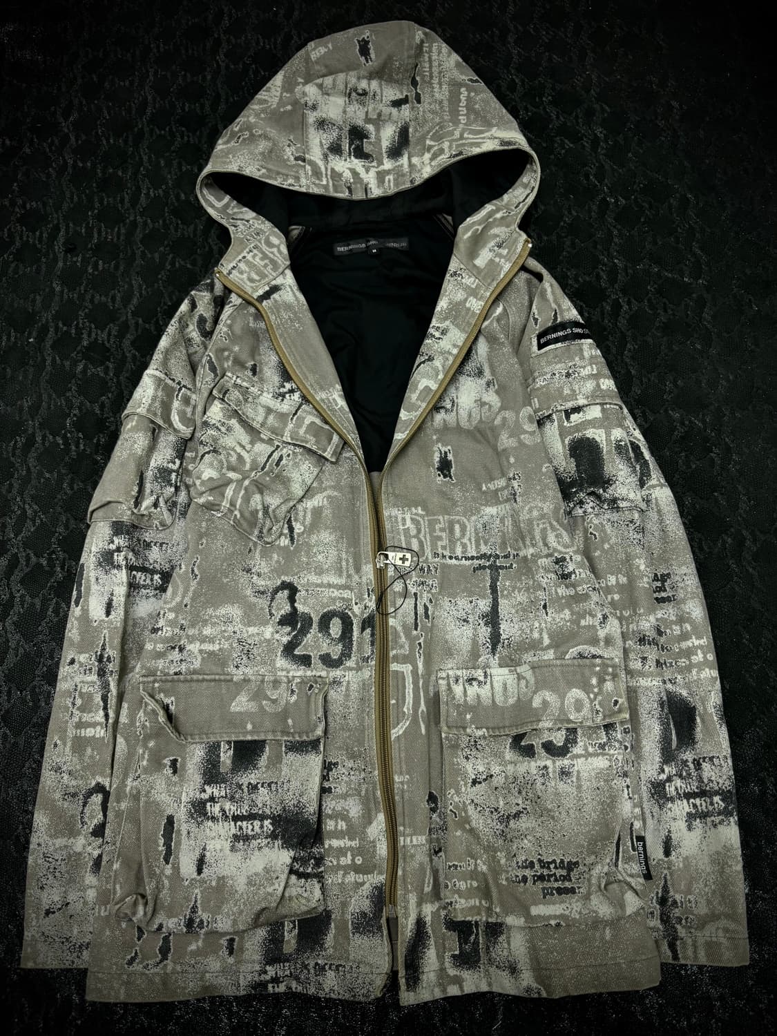 “Bernings sho”00‘s Print Multi Pocket Ho 상품이미지5