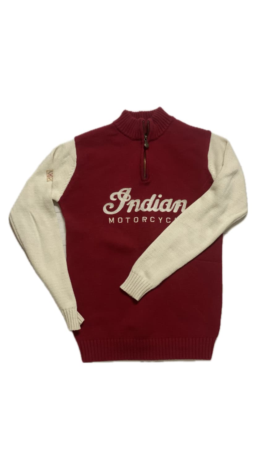 인디언모터사이클 정품 하프 집업 니트 상품이미지1