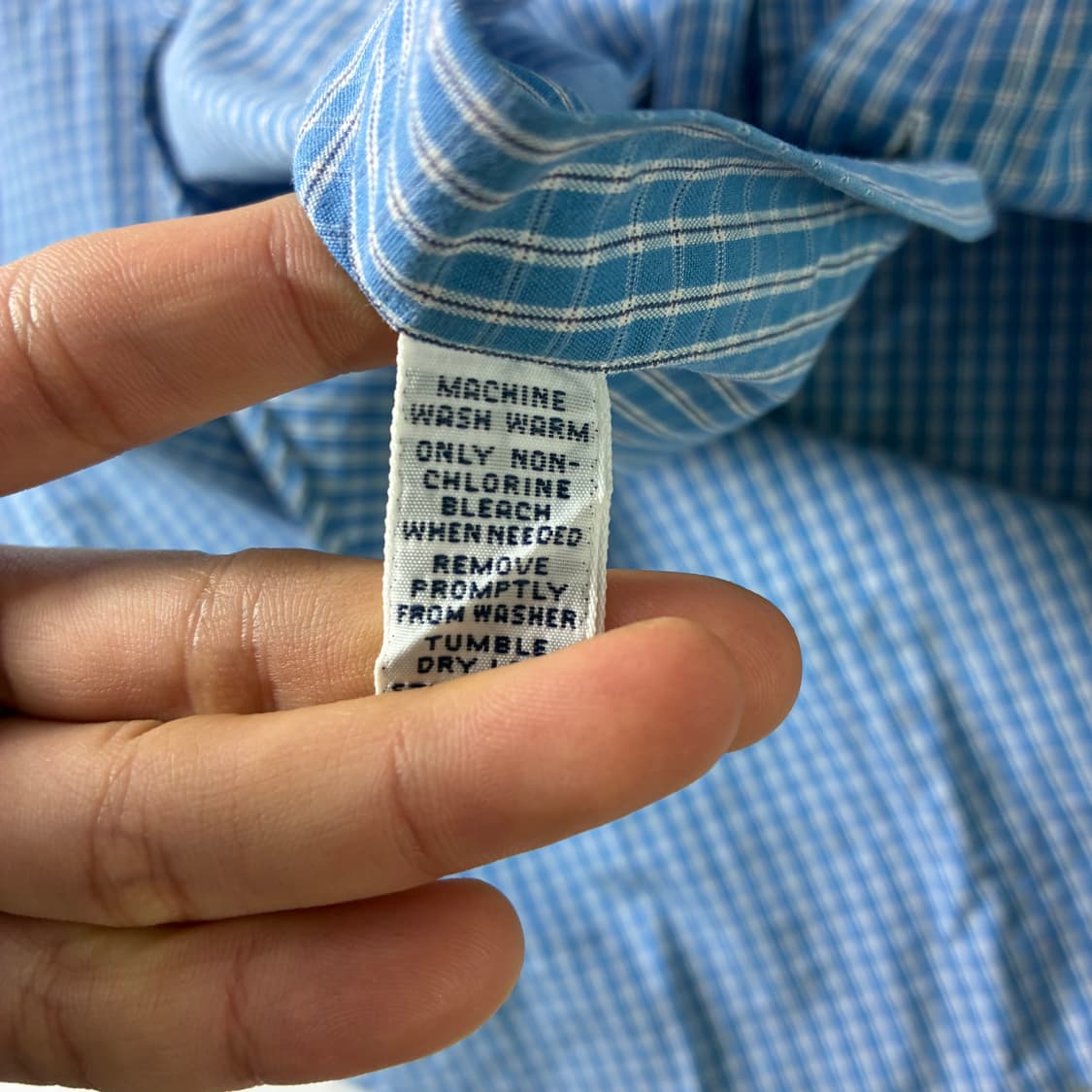 Polo  폴로 랄프로렌 자수 코튼 블루 체크 셔츠  상품이미지5