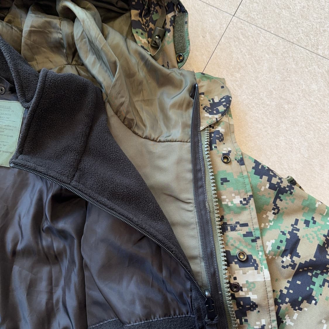 USMC MARPAT 방수 자켓 s-r 상품이미지8