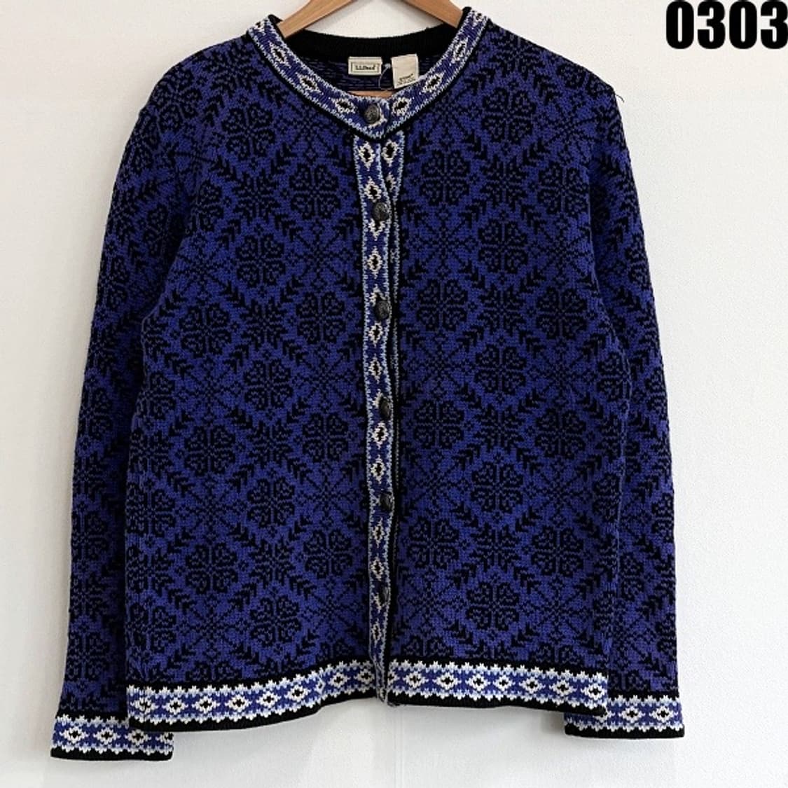 엘엘빈 L.L.Bean 우먼스 코튼 니트 가디건 M 0303  상품이미지1