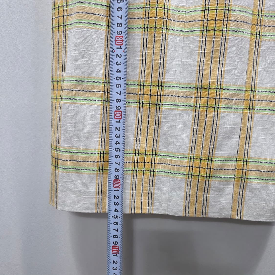 1321 잇미샤(it michaa)스퀘어넥 체크 원피스 55 상품이미지5