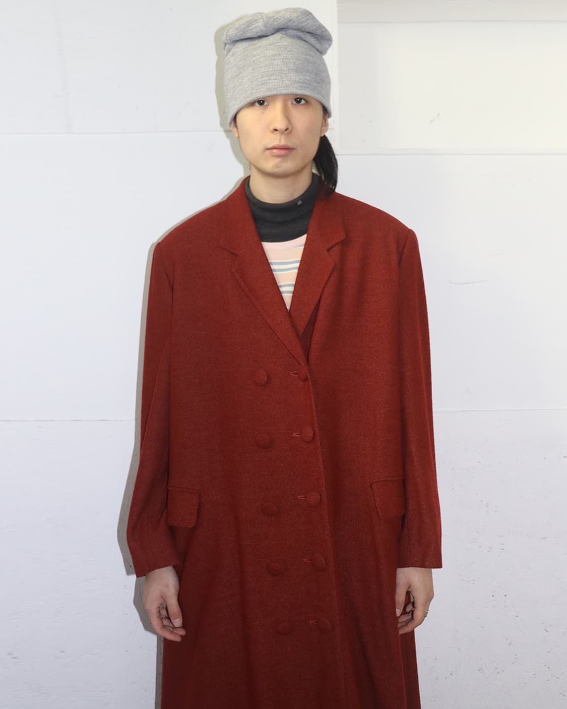 장폴고티에 90s 더블 브레스티드 롱 코트 상품이미지3