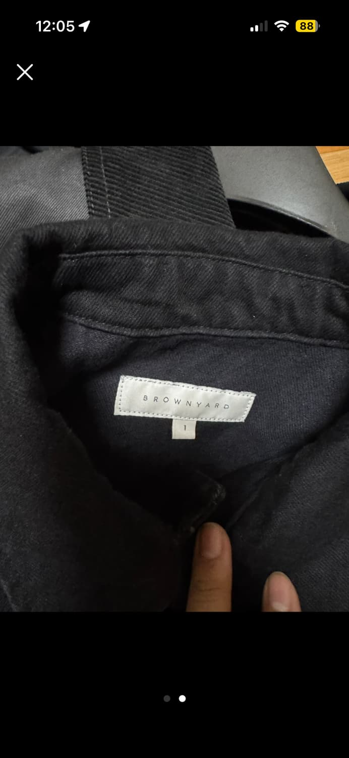 브라운야드 블랙 트러커 자켓 1사이즈 상품이미지2