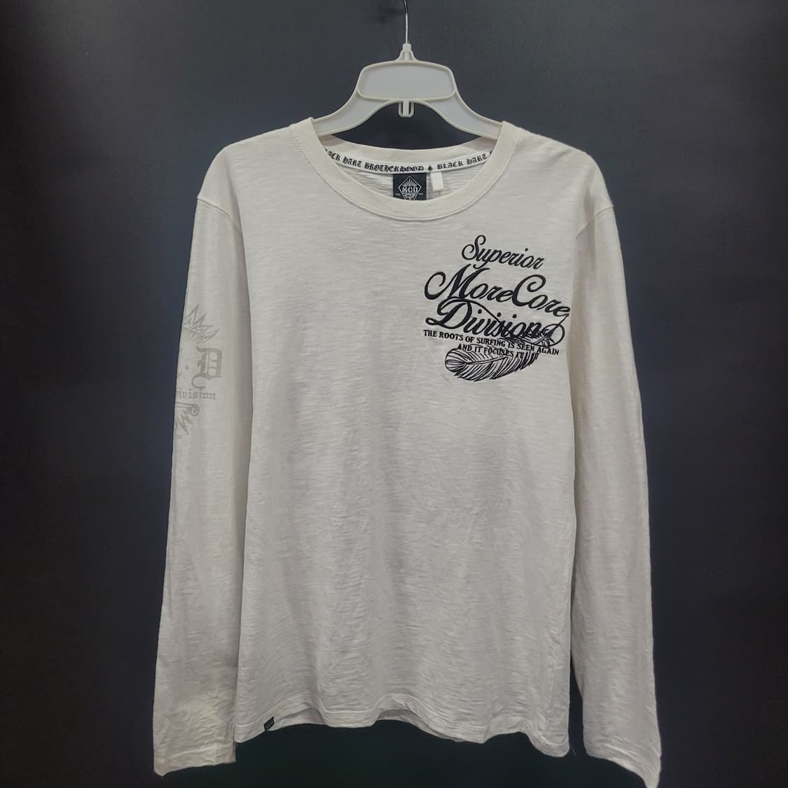 MCD More Core Division 자수로고 락밴드 셔츠 상품이미지2