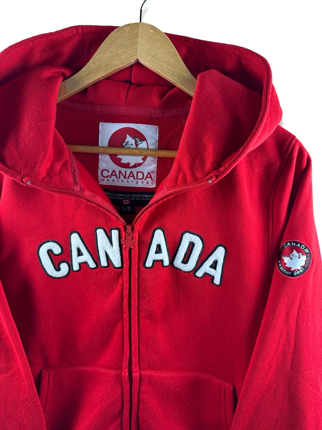 케나다 스펠아웃 레드 후드집업2781 상품이미지3