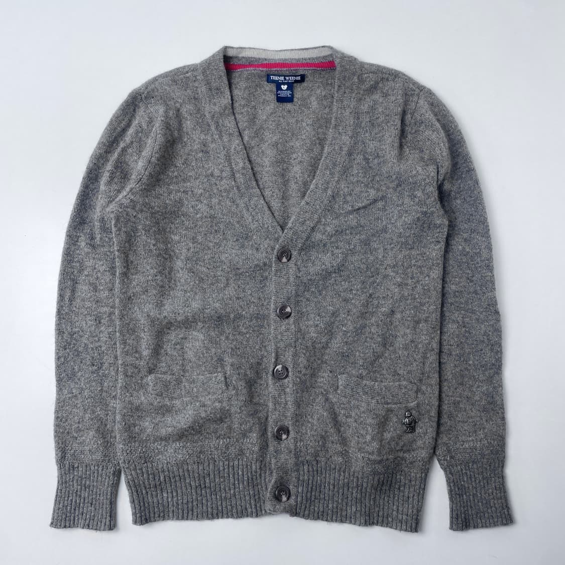 [중고] 티니위니 회색 울 가디건 L 상품이미지1