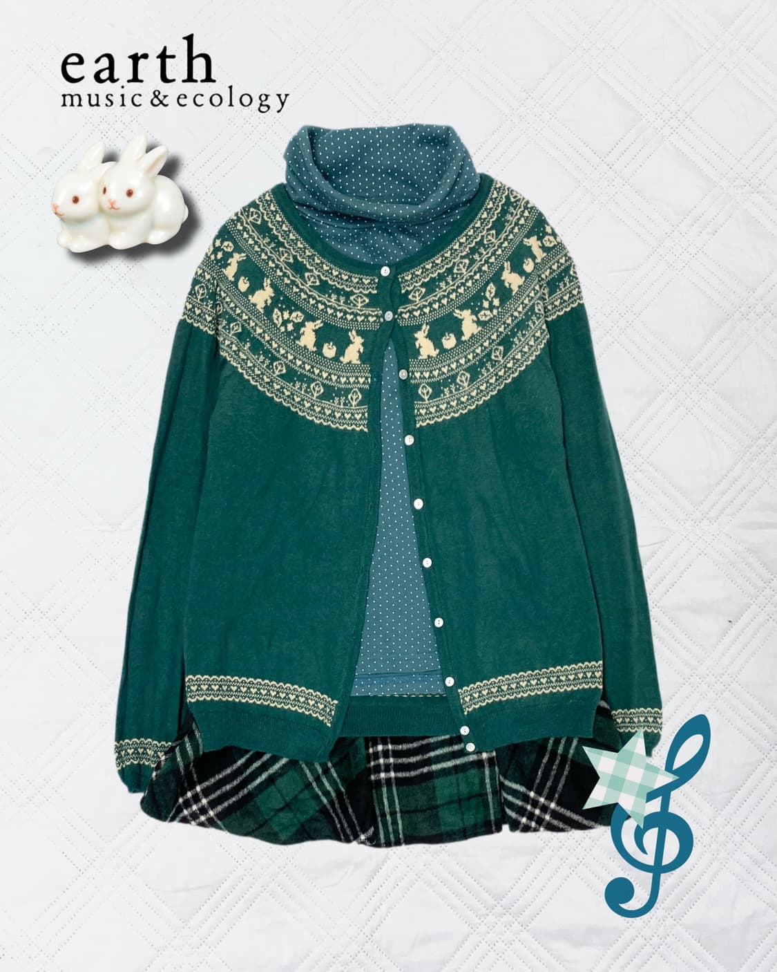 ꒰ঌ 얼스뮤직 그린 레빗 노르딕 세트 ໒꒱ 상품이미지1