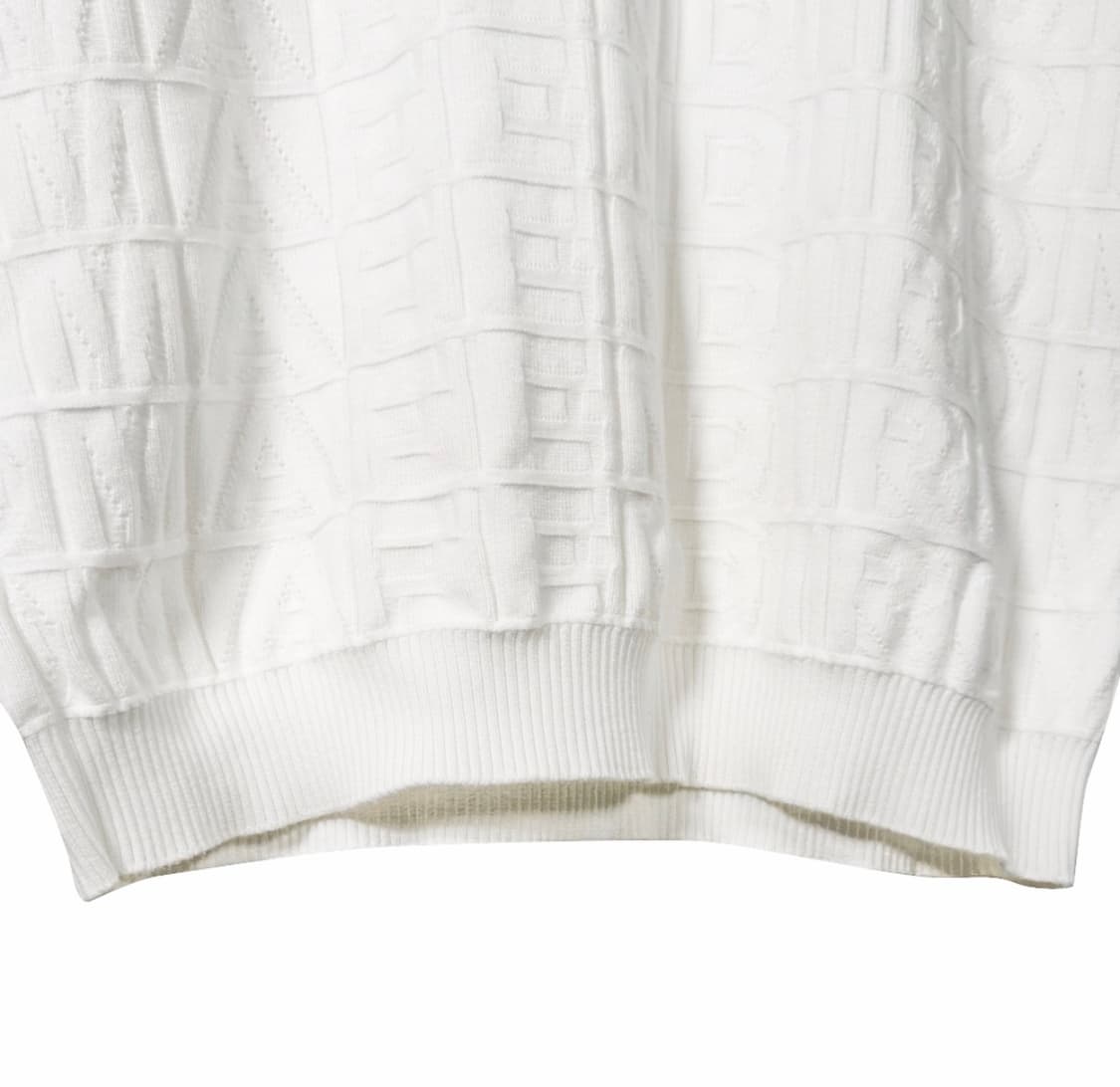 [50] 펜디 x 마크 제이콥스 남성 FF로고 반팔 니트 티셔츠 화이트 상품이미지7