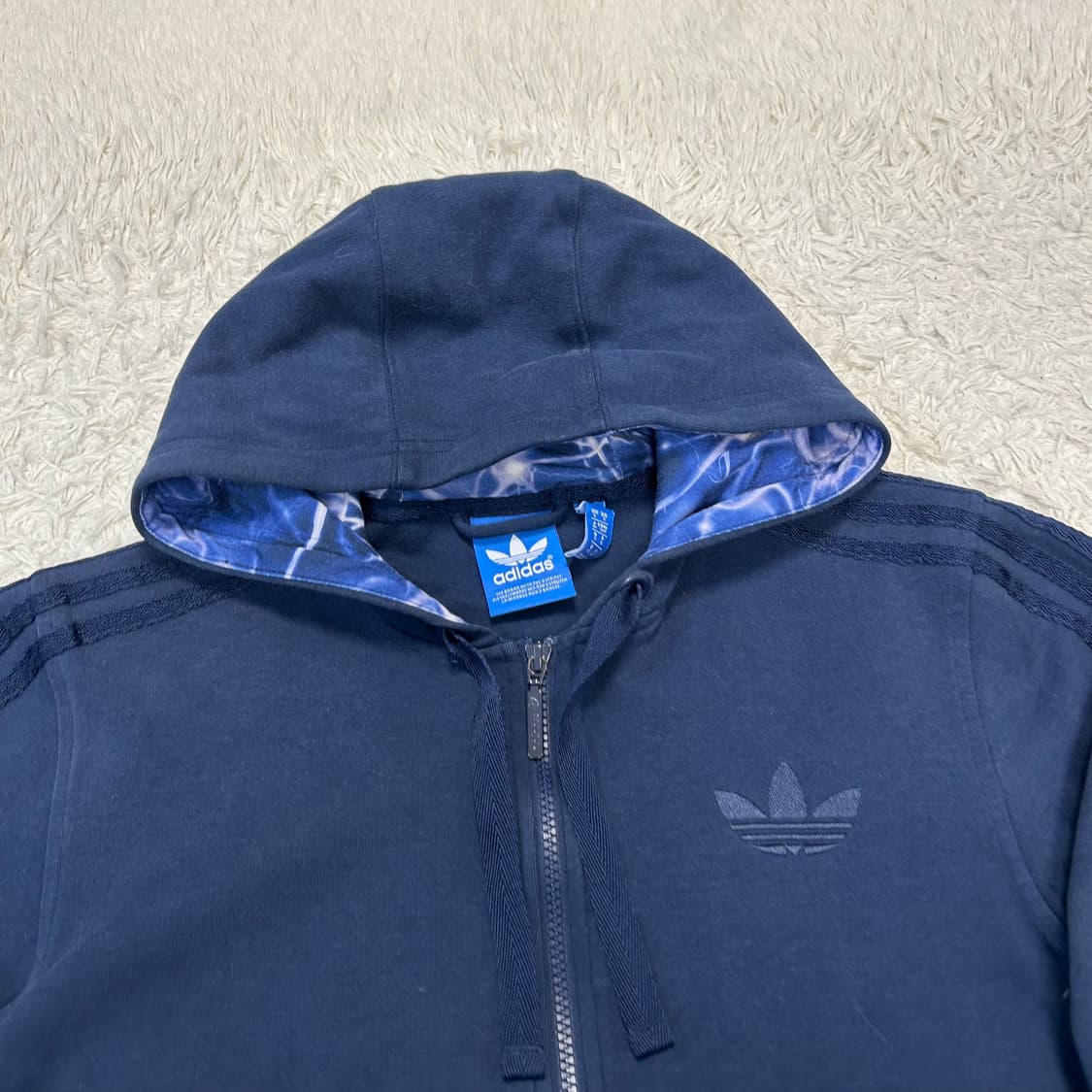 Adidas Navy Firebird Hood Zip-Up  상품이미지4