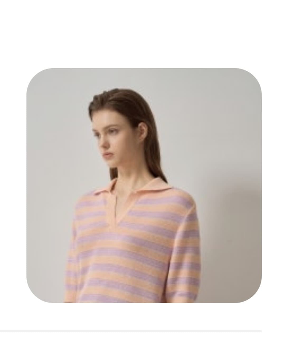 한섬 랑방 2024 노치넥 카라 스프라이트 니트 F사이즈 상품이미지1