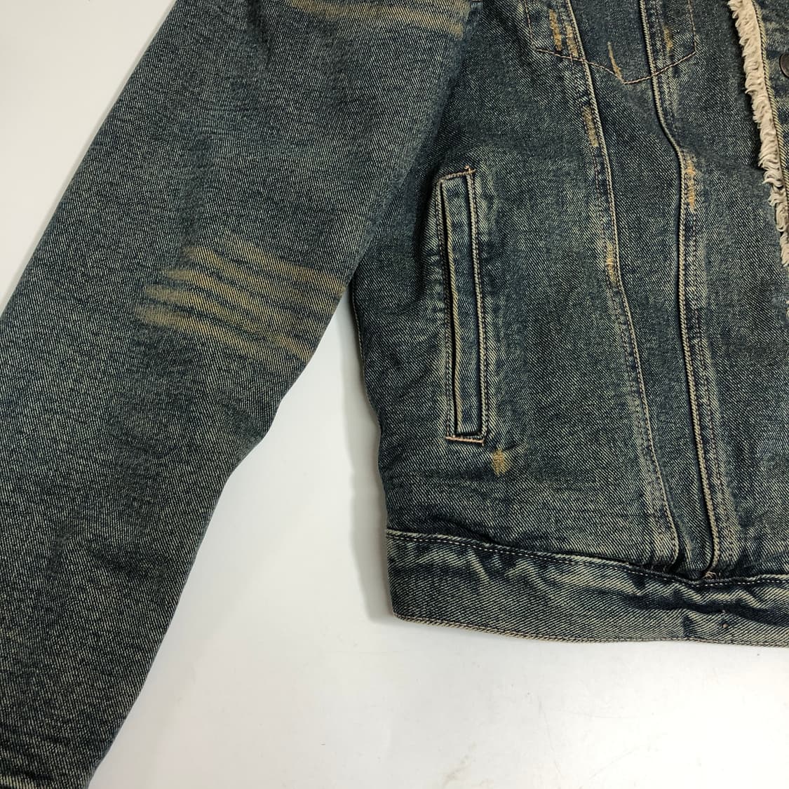 아베크롬비 90s 데미지드 쉐르파 데님자켓 XL 상품이미지6