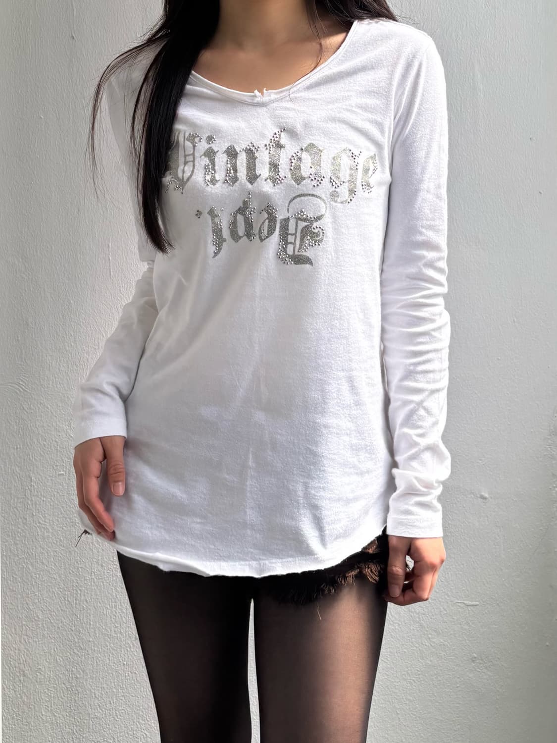 Vintage Miss Buckaroo White Long sleeve 상품이미지2