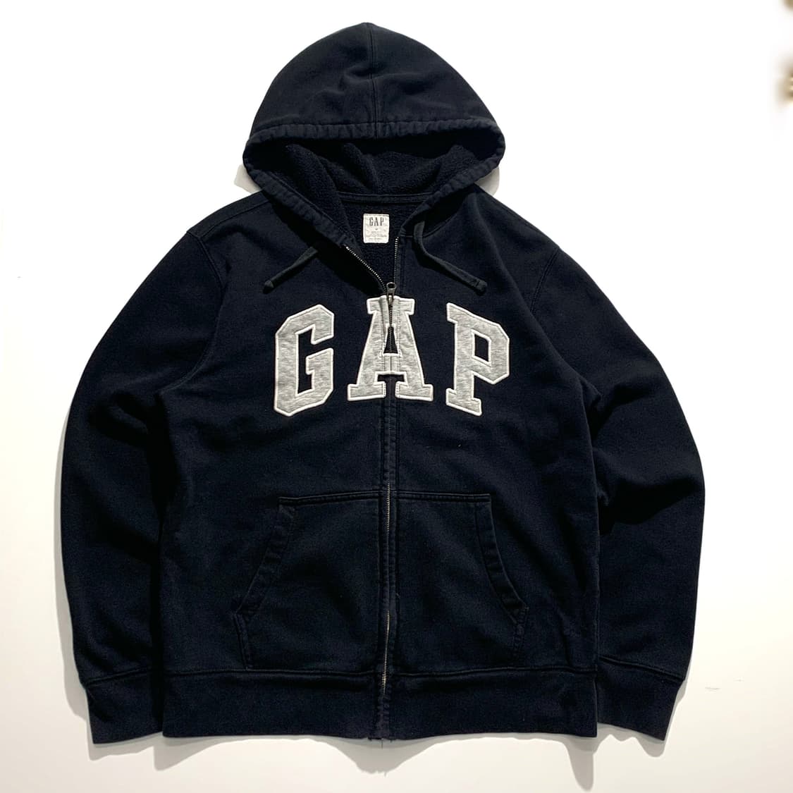 갭 빈티지 블랙 후드집업   상품이미지1