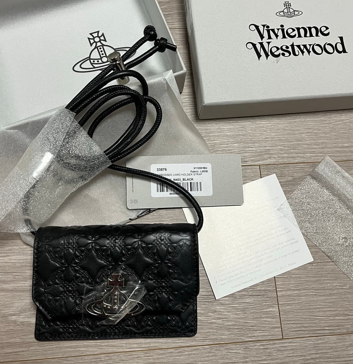 비비안웨스트우드 엠보스드 나파 스트랩 카드지갑 상품이미지6