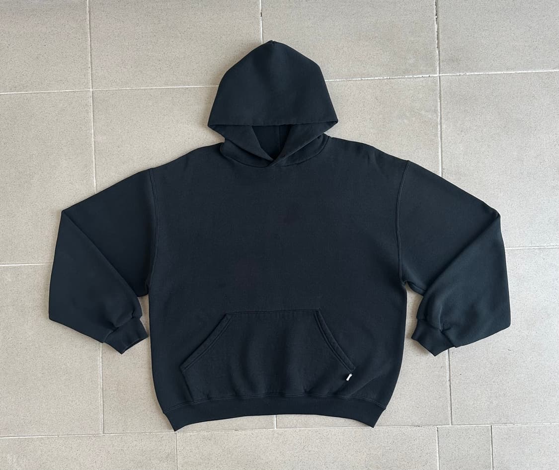 90s 빈티지 러셀 후드 블랙 L 상품이미지1