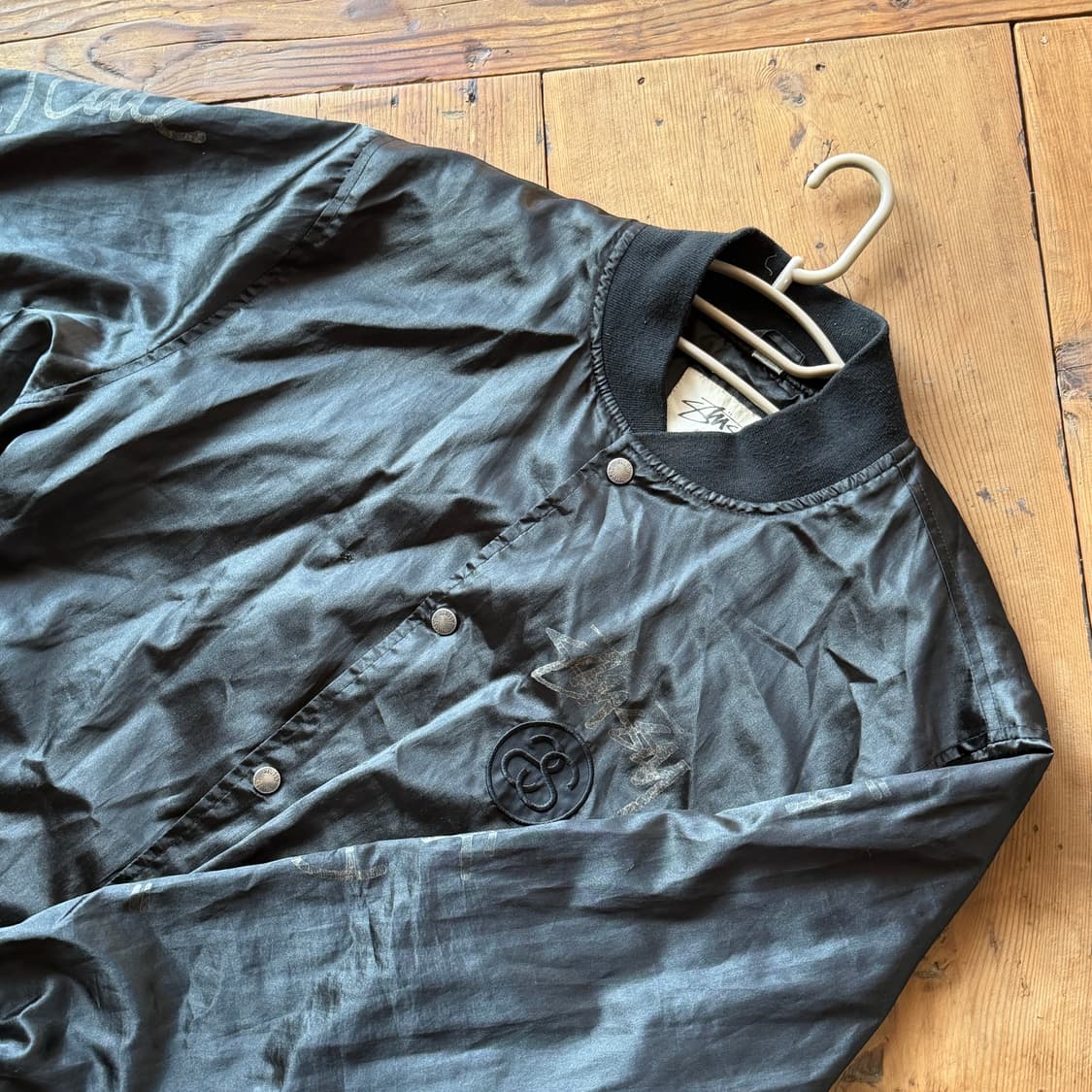 Old Stussy Gear satin stadium jacket 상품이미지10