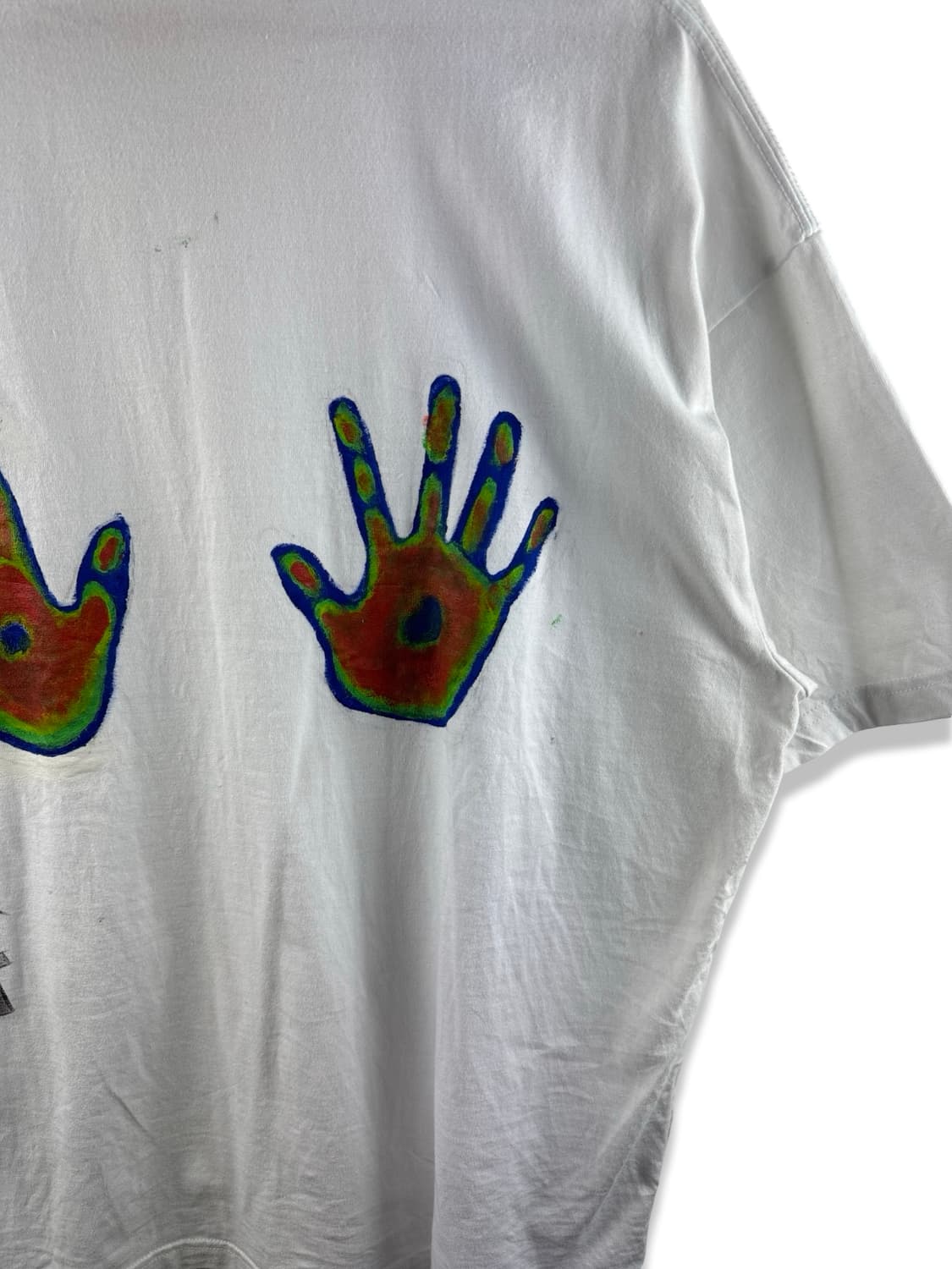 유니버셜 오버롤 열화상 핸드프린팅 티셔츠2473 상품이미지5