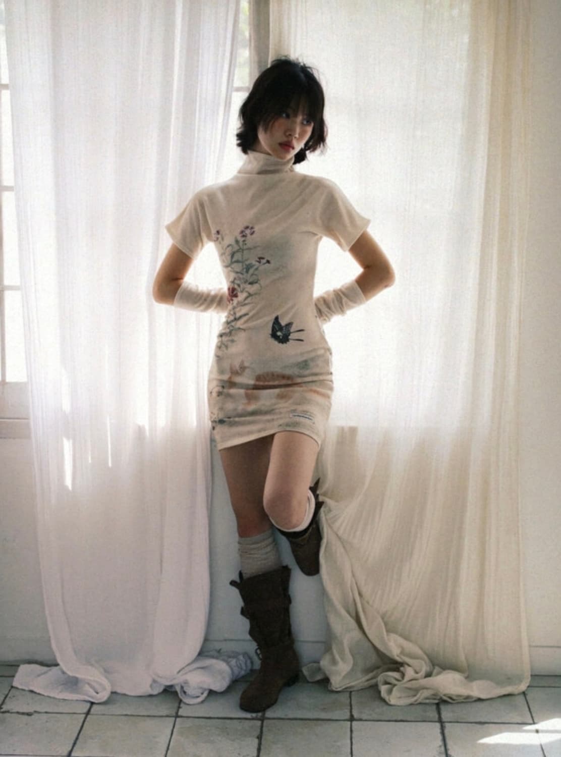 Hanttam_x2 황묘릉접도 니트 원피스 상품이미지2