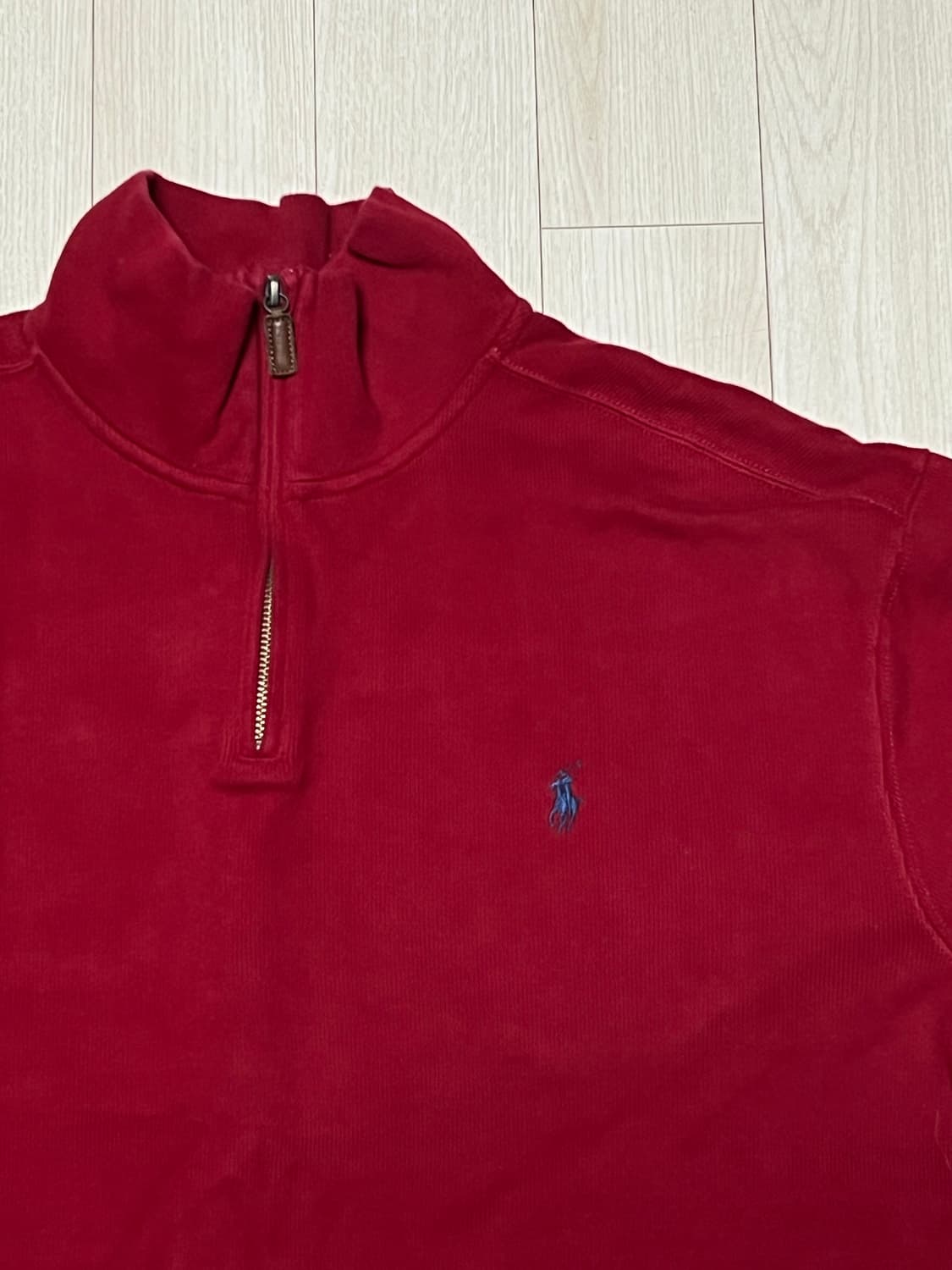 90s폴로랄프로렌포니로고코튼니트반짚업 XXL 상품이미지2