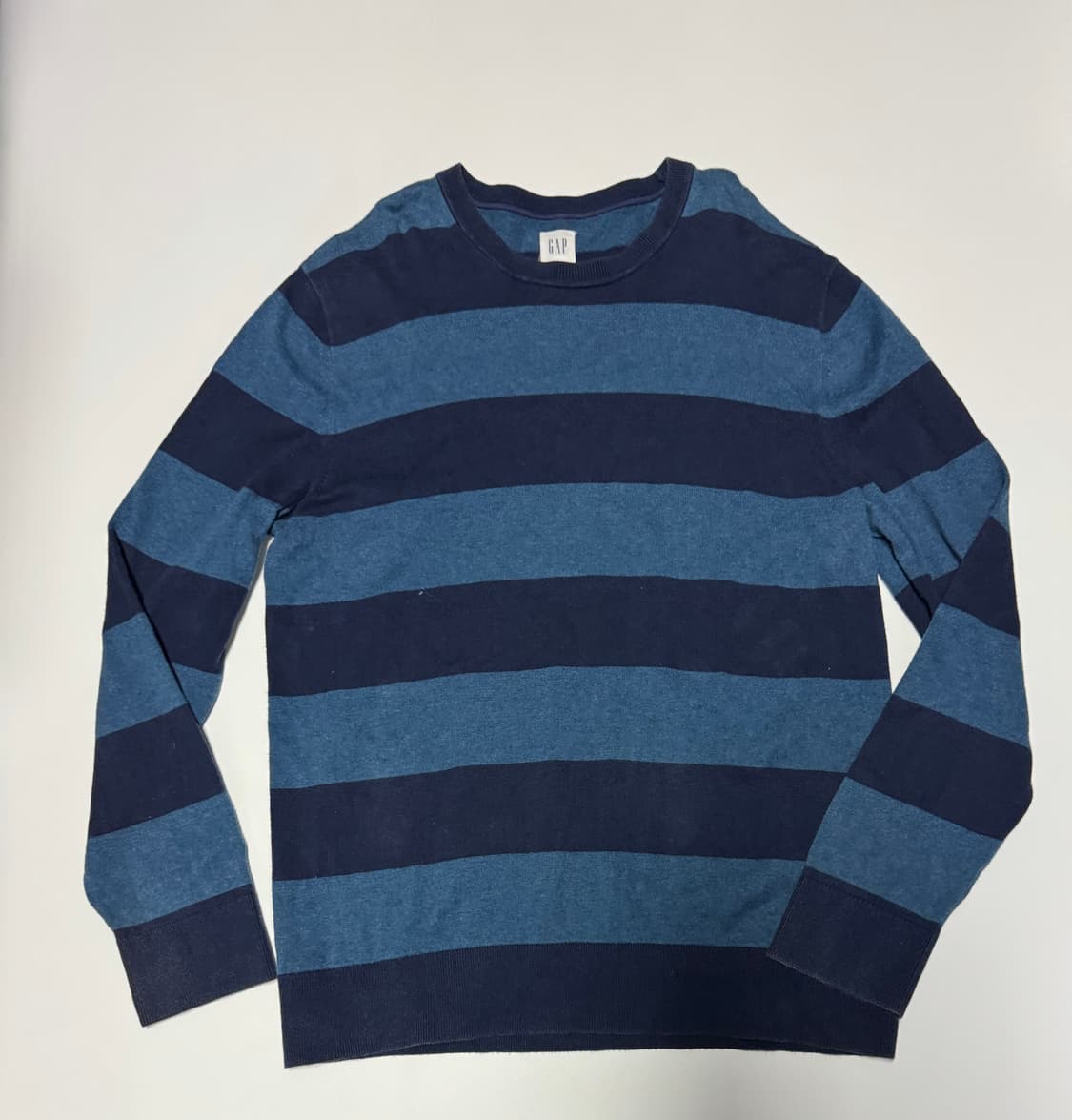 GAP 갭 스트라이프 빈티지 코튼 니트 L 상품이미지1