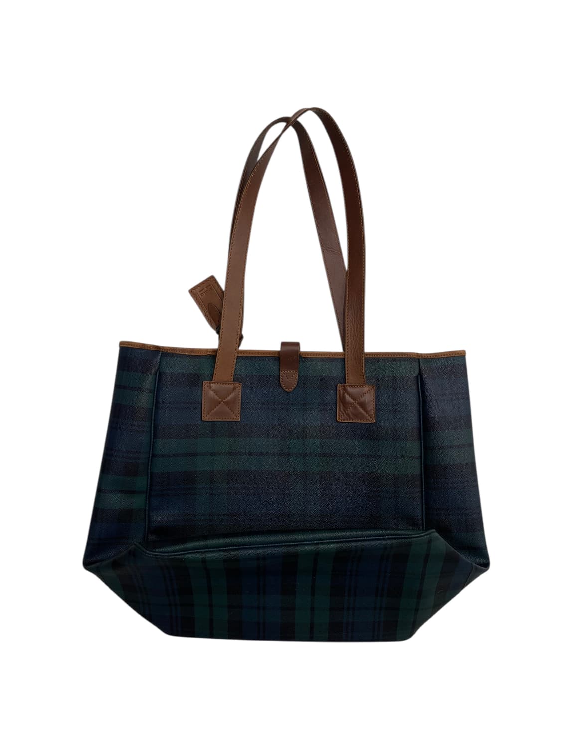 폴로 랄프로렌 90s 그린체크 쇼퍼백 상품이미지2