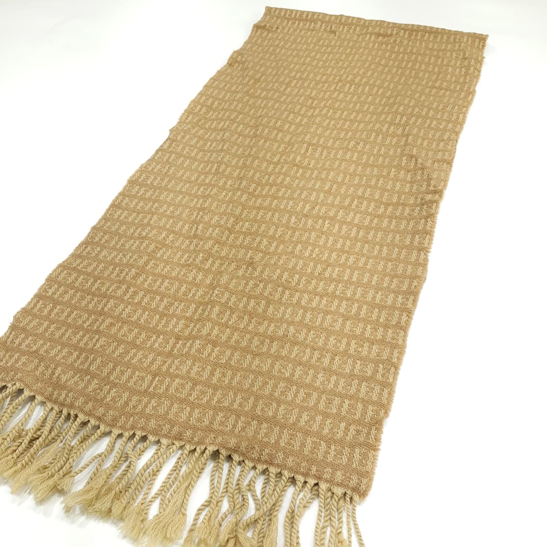 MX105 펜디 FF 모노그램 카멜 베이지 울 목도리 머플러 상품이미지2