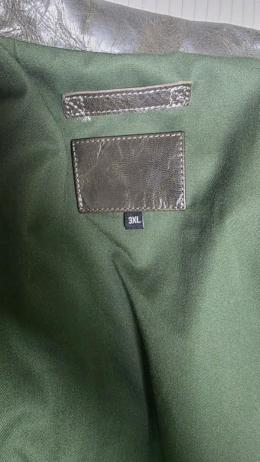 빈티지 배지터블 염소가죽 트러커자켓 상품이미지4