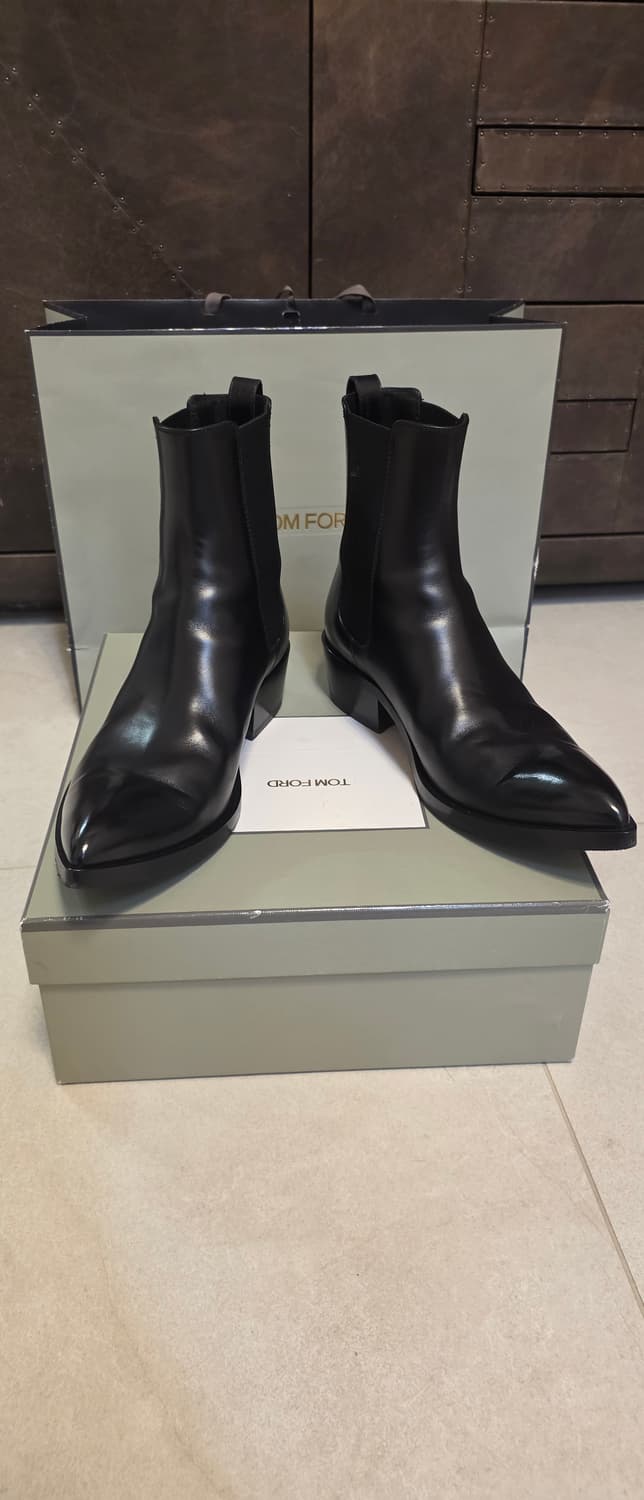 톰포드 버니쉬드 레더 첼시부츠 43 상품이미지3