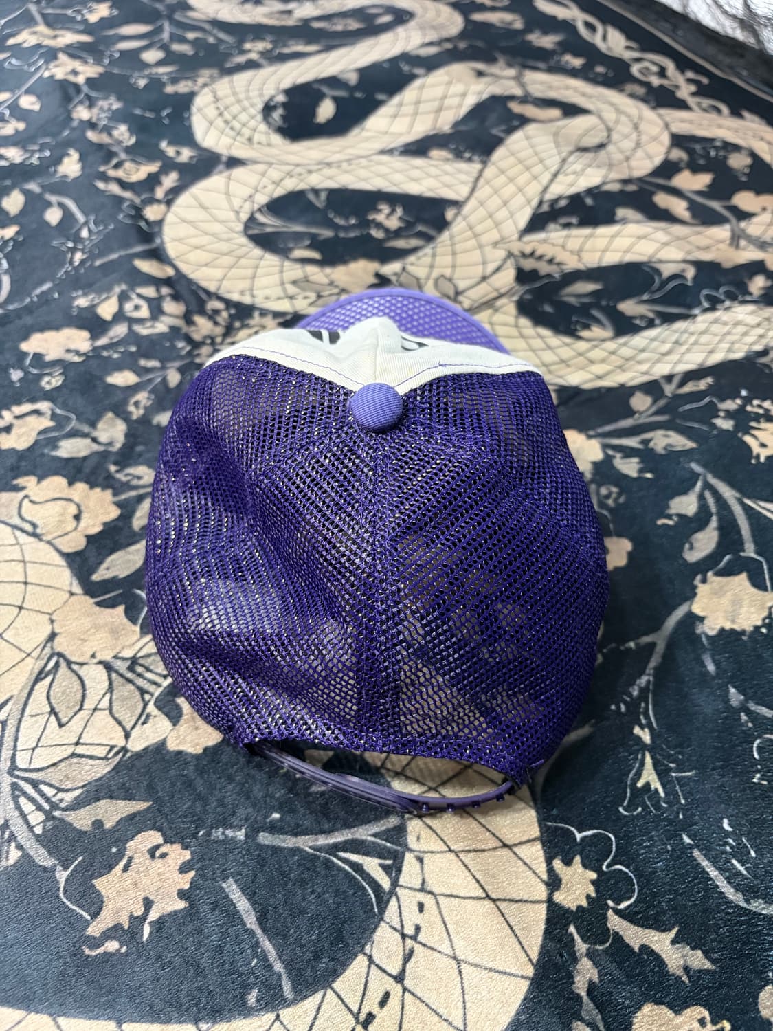 Y2K Glitter Mesh Crimson Cap 상품이미지7