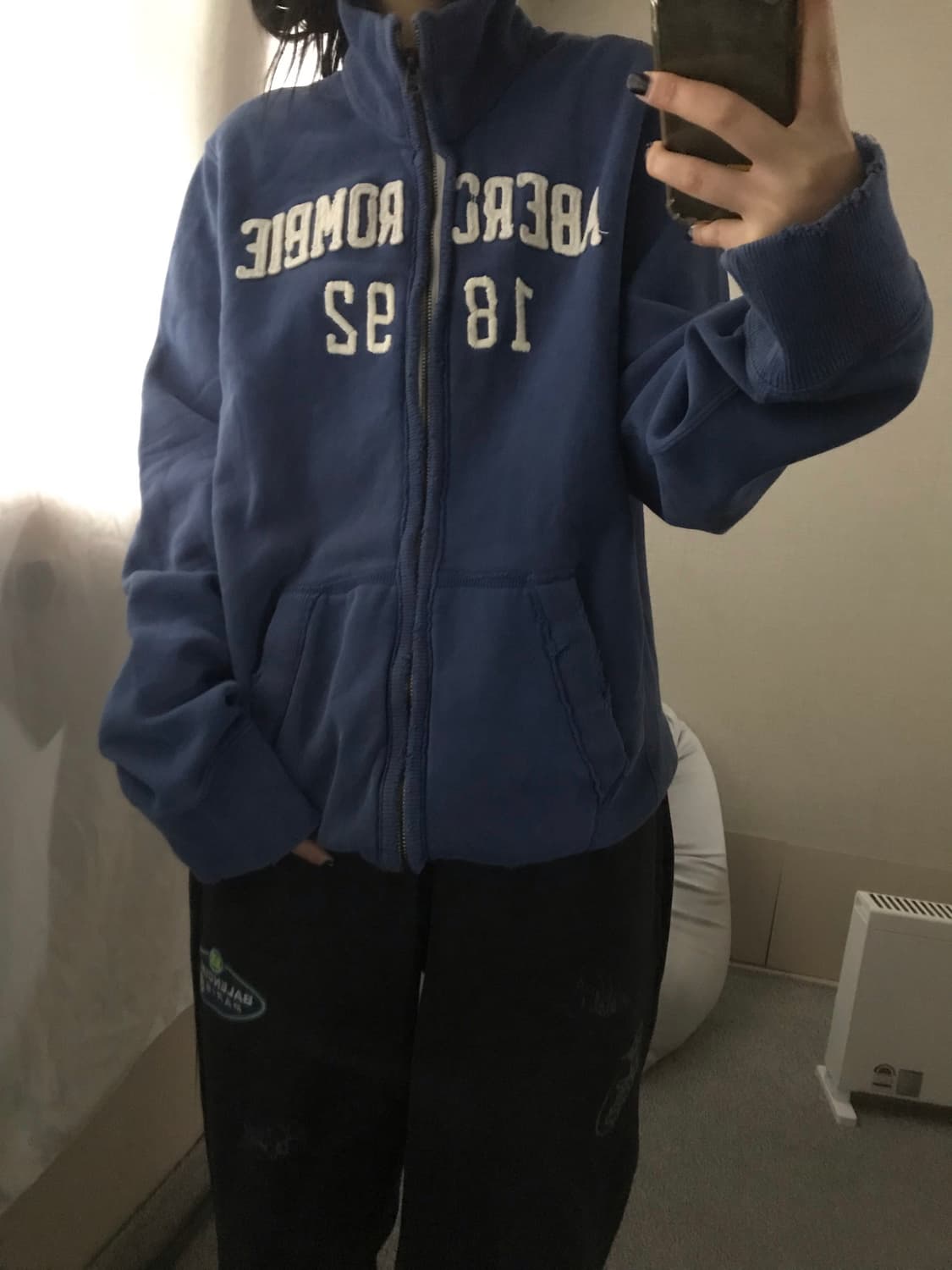 아베크롬비 네이비 면집업 상품이미지2