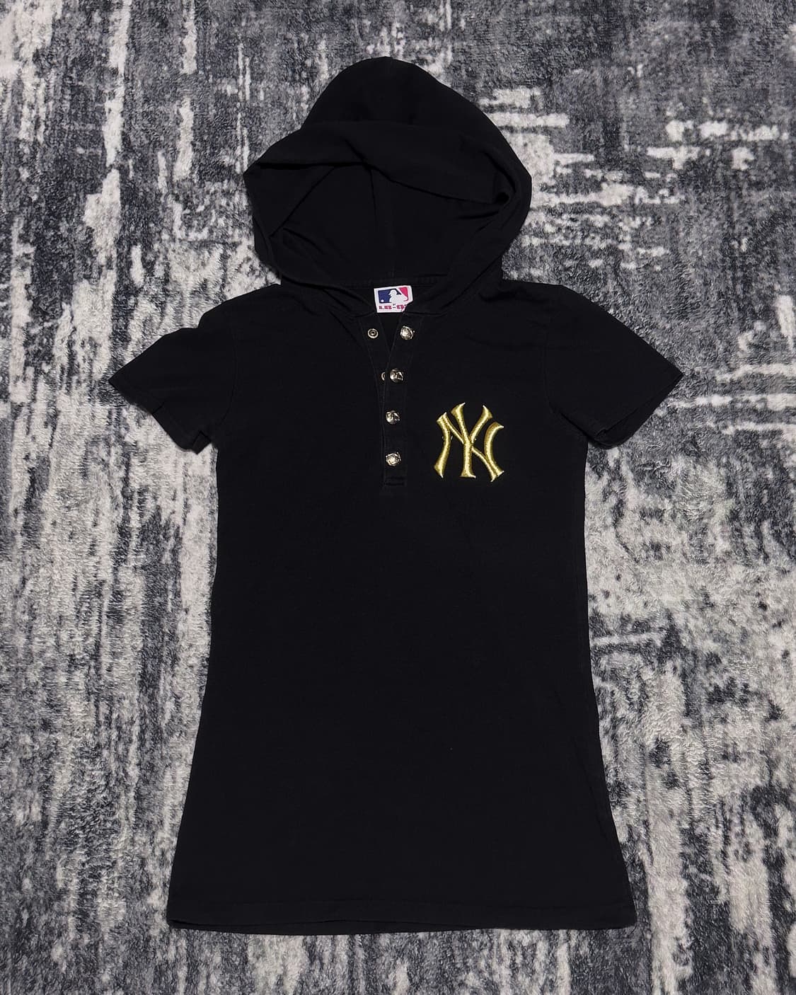 {MLB} NY Yankees Gold Logo Long Hoodie   상품이미지4