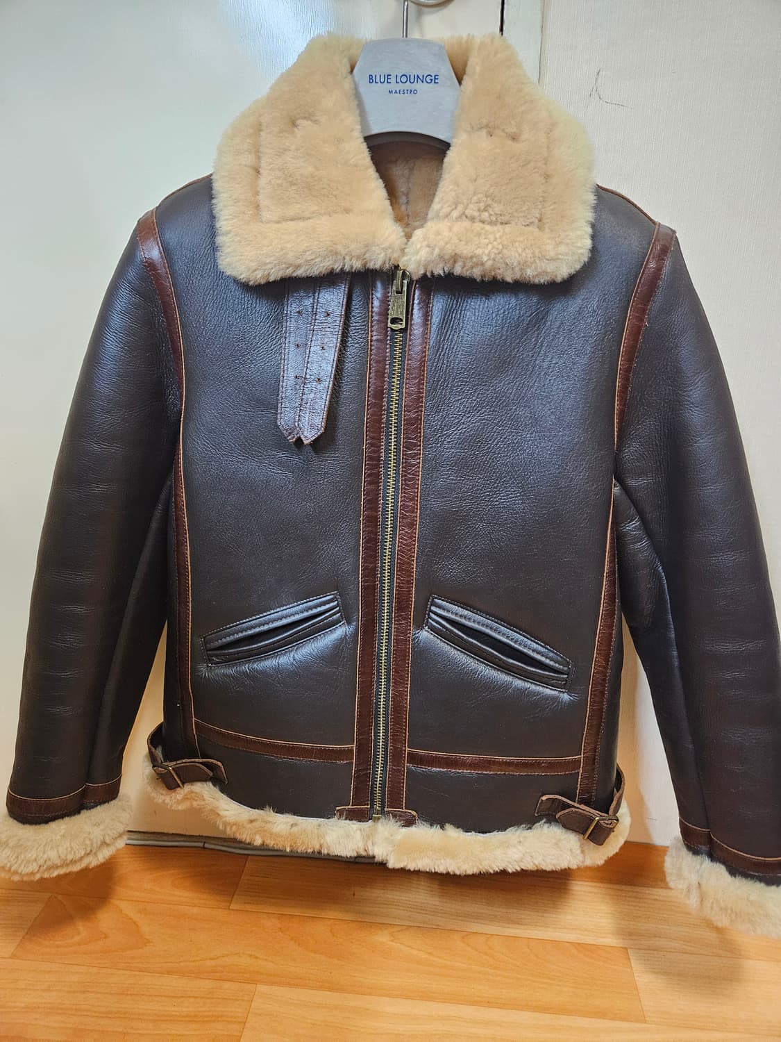 55사이즈) 광희시장 B-6 리얼 양가죽 무스탕 상품이미지1