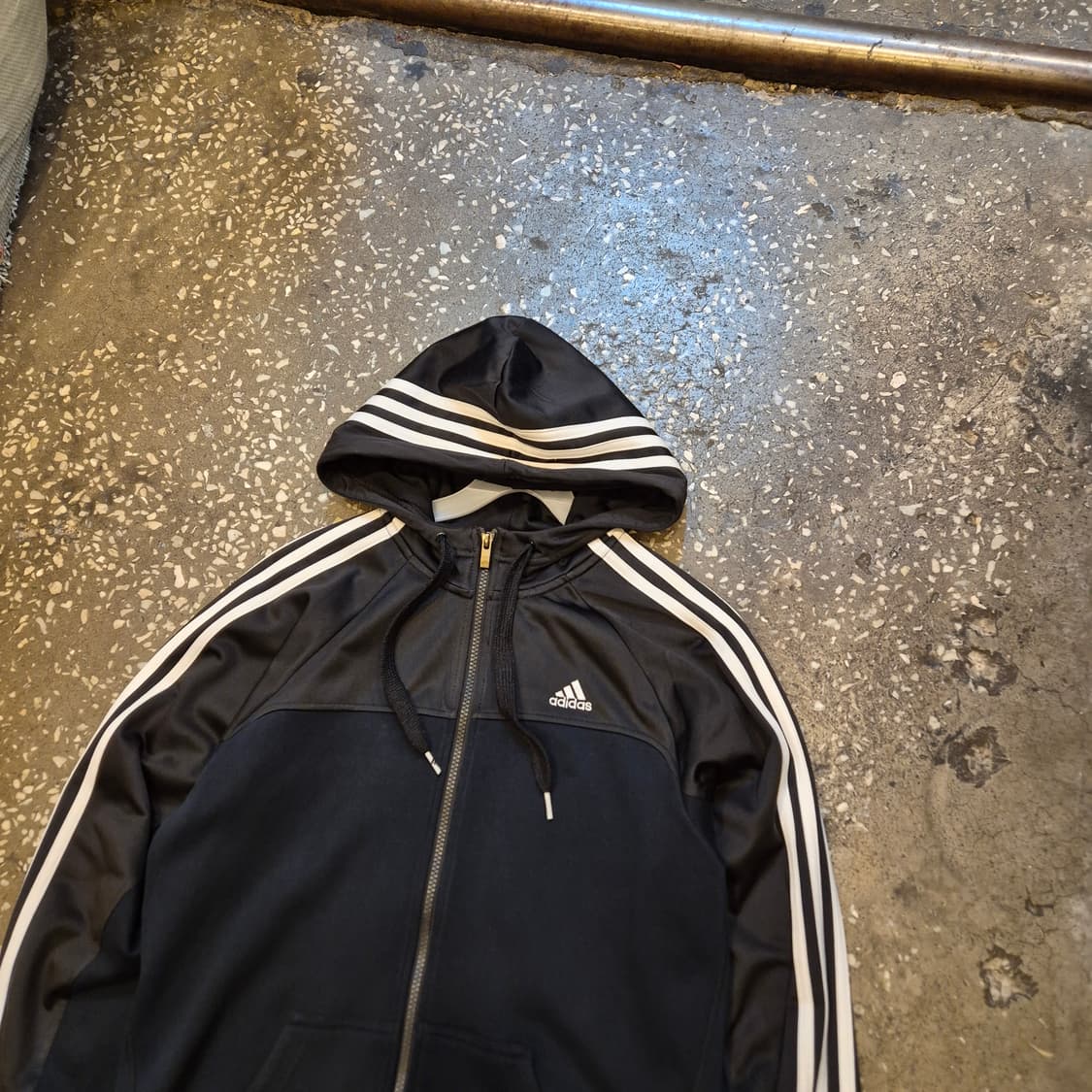 M 아디다스 블랙 후드집업  상품이미지6