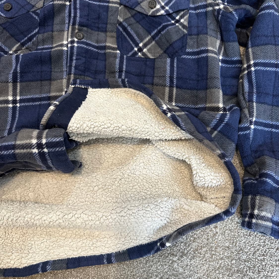 빈티지 프리덤파운드리 플란넬 쉐르파 셔츠XL 상품이미지3
