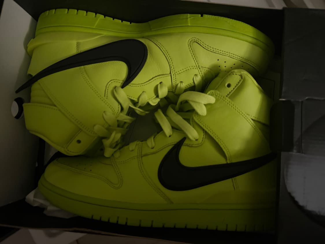 나이키 덩크 하이 앰부쉬 270cm 형광 상품이미지1