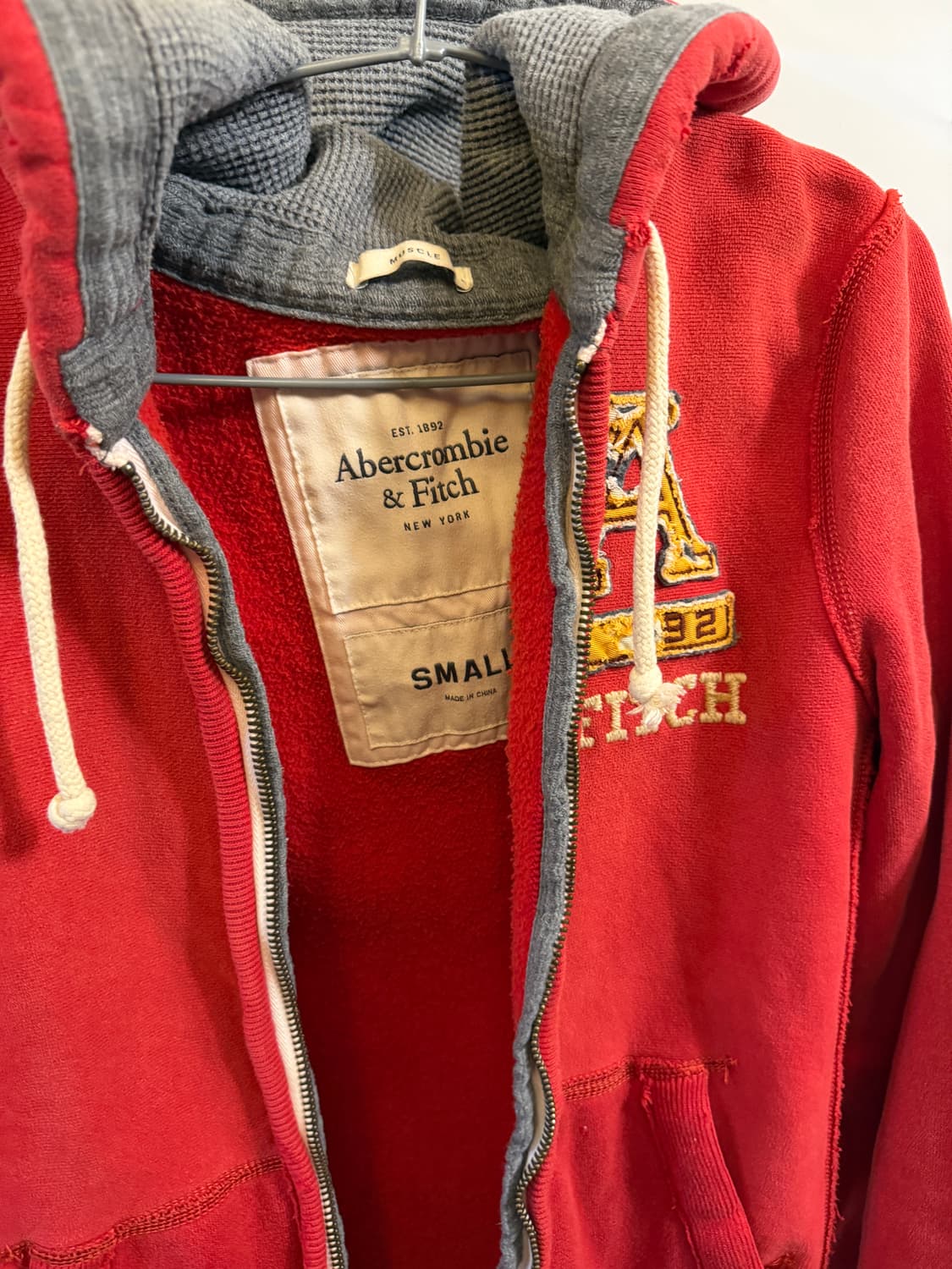 아베크롬비 빈티지 패치 후드집업 상품이미지3